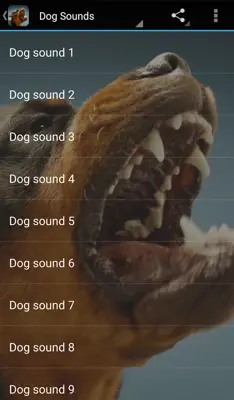 Dog Sounds android App screenshot 0